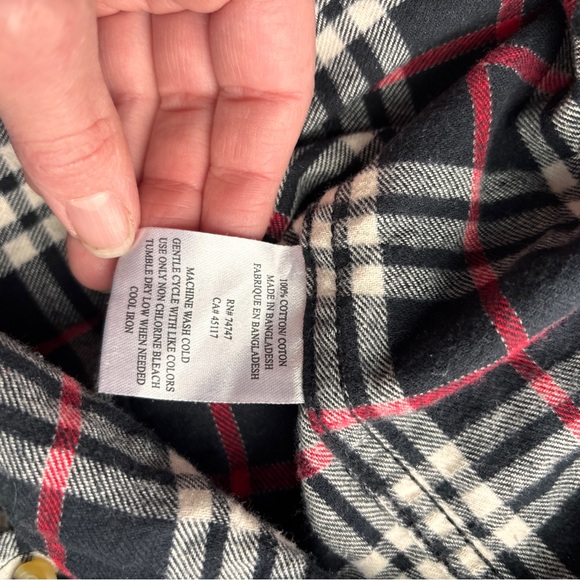 Hobbs Creek plaid flannel size large - Picture 6 of 7